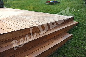 REAL DECK Teak javský  20 x 120 mm povrch hladký ponecháno přírodní