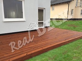 REAL DECK THERMO BOROVICE 26 x 140 mm jemná drážka ponecháno přírodní