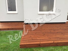 REAL DECK THERMO BOROVICE 26 x 140 mm jemná drážka ponecháno přírodní