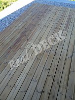 REAL DECK THERMO  BOROVICE 26 x 140 mm jemná drážka  ponecháno přírodní