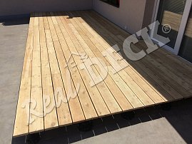 Terasa REAL DECK, Sibiřský modřín 27 x 145 mm jemná drážka ponecháno přírodní