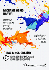 Novinka 2024: Mícháme Osmo barvy dle RAL a NCS vzorníků!