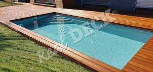 REAL DECK THERMO BOROVICE 26 x 140 mm jemná drážka. Povrchová úprava OSMO Terasový olej č. 010 Thermo dřevo olej, přírodně tónovaný