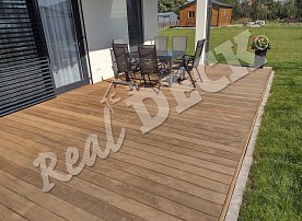 REAL DECK Garapa 22x145mm hladká_povrchová úprava Osmo Terasový olej č. 013 Garapa