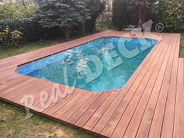 Terasa REAL DECK Massaranduba 25 x 145 mm, jemná drážka, ponecháno přírodní