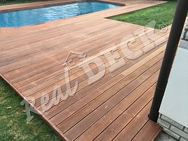 Terasa REAL DECK Massaranduba 25 x 145 mm, jemná drážka, ponecháno přírodní