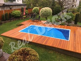 REAL DECK Garapa 25 x 145 mm jemná drážka ponecháno přírodní