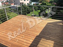 REAL DECK THERMO BOROVICE Clip 26 x 117 mm hrubá drážka, neviditelné připojení, ponecháno přírodní