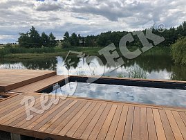 Terasa REAL DECK Ipe 21 x 145 mm hladká, ponecháno přírodní