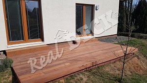 Terasa REAL DECK Massaranduba 25 x 145 mm, jemná drážka, ponecháno přírodní