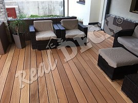 REAL DECK Garapa 25 x 145 mm jemná drážka, ponecháno přírodní