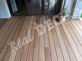 REAL DECK Garapa 25 x 145 mm jemná drážka, ponecháno přírodní