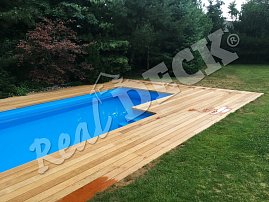 REAL DECK Garapa 22 x 145 mm hladká, ponecháno přírodní